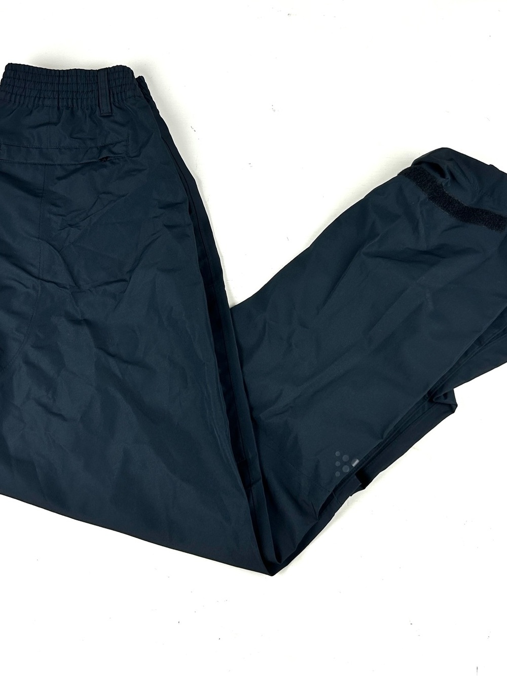 Craft Mens Cycling Pants Sz SMALL Black Repel Water Waterproof Ankle Zip